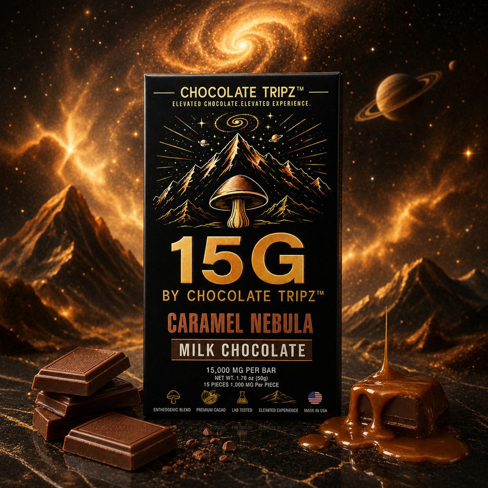 Caramel Nebula Chocolate Tripz bar — photograph 2