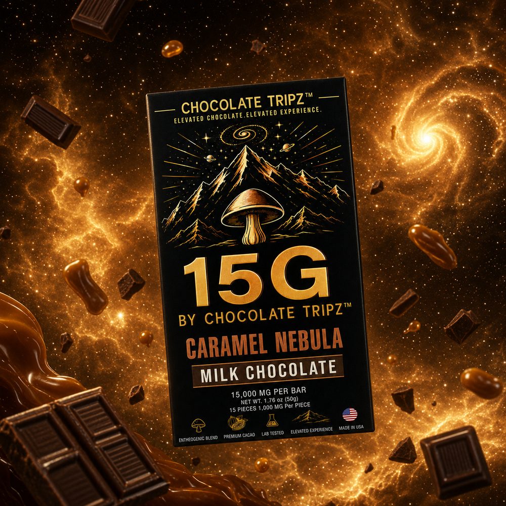 Caramel Nebula Chocolate Tripz bar — photograph 3