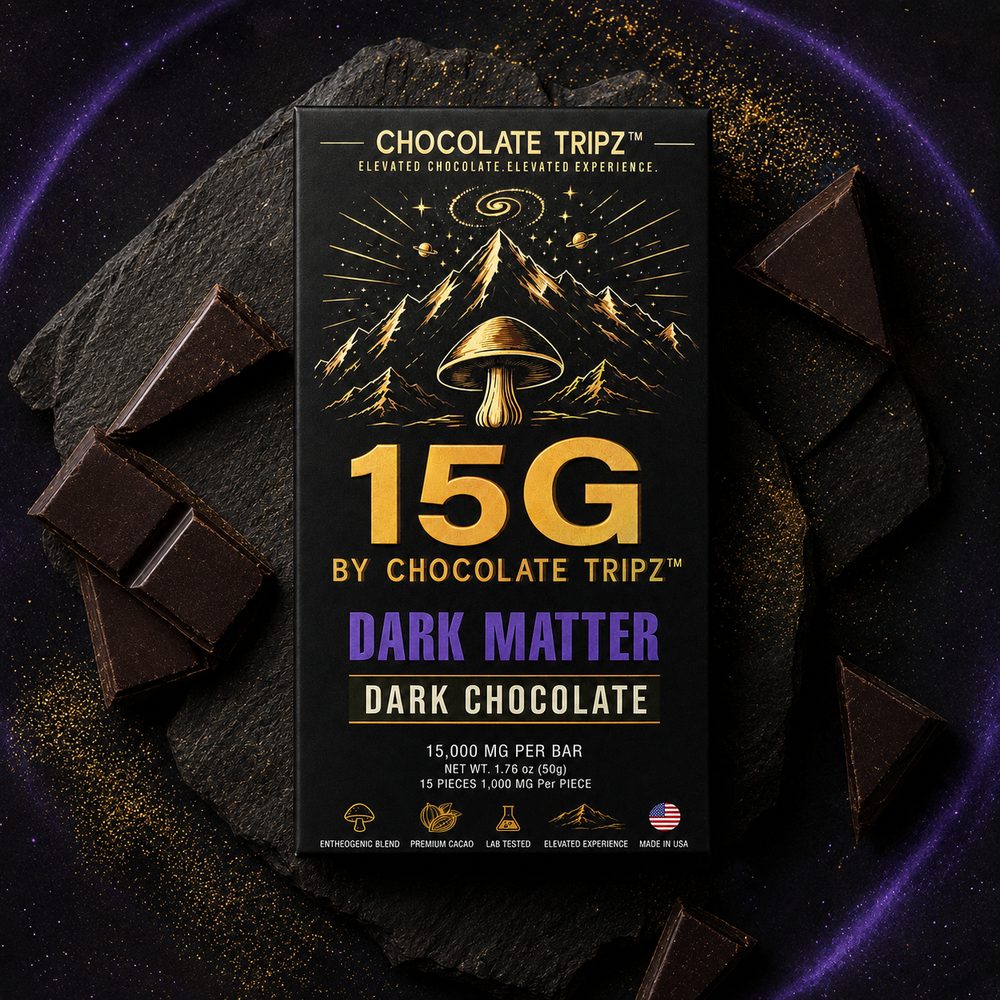 Dark Matter Chocolate Tripz bar — photograph 2