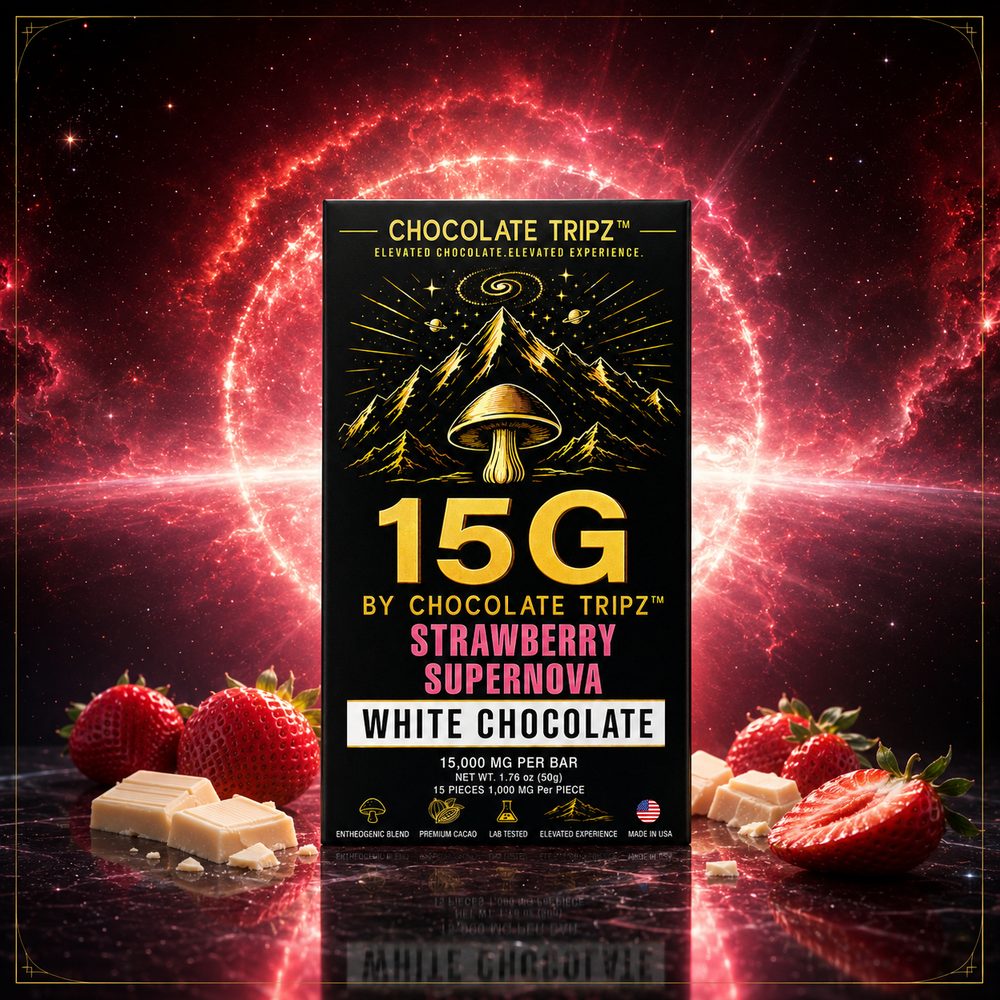 Strawberry Supernova Chocolate Tripz bar — photograph 3